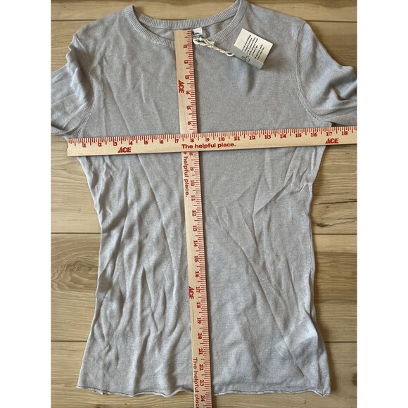 LL Bean Signature Womens Small Linen Modal Crew Lightweight Sweater Blouse Top - Picture 3 of 9